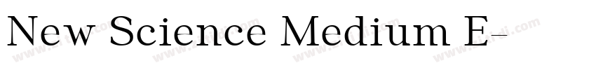 New Science Medium E字体转换 New Science Medium E字体转换